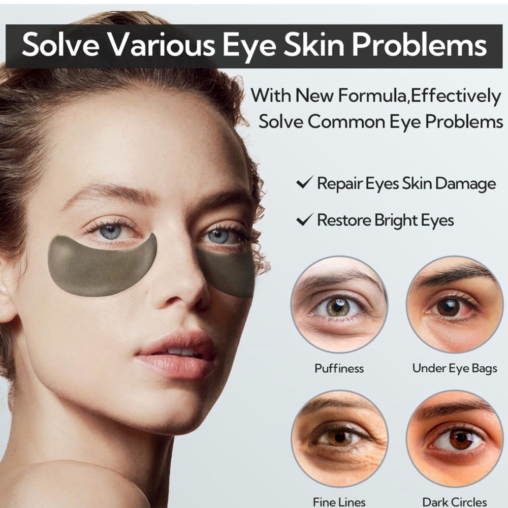 - LANBENA Gold Eye Mask Pearl Hydra-Gel Collagen Eye Patches